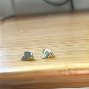 Mountain Shaped Stud Earrings